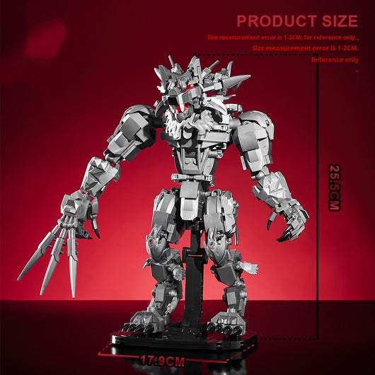 Modelo Mecha Lobo Oscuro 7051 - Rompecabezas de Bloques de Construcción - Image 12