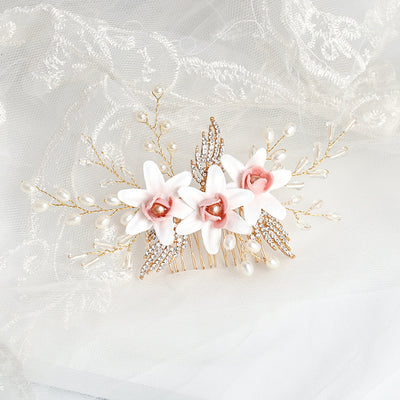 Tocado de Flores de Cristal Hecho a Mano - Elegancia y Estilo - Image 4