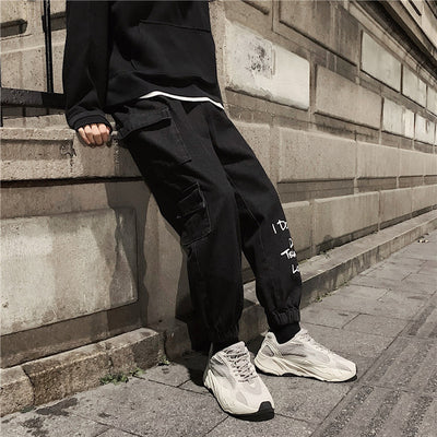 Pantalones Cargo Hip-Hop Retro Holgados para Hombre - Image 4