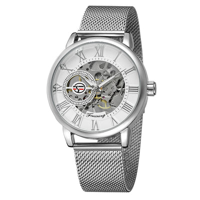 Reloj Mecánico Automático para Hombre con Correa de Cuero Genuino - Image 3