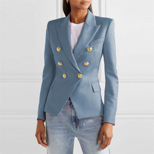 Saco Casual Elegante de Color Sólido - Image 14