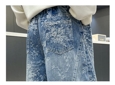 Pantalones Jeans Sueltos Estilo Pu Shuai para Niños - Diseño Trendy y Cómodo - Image 13