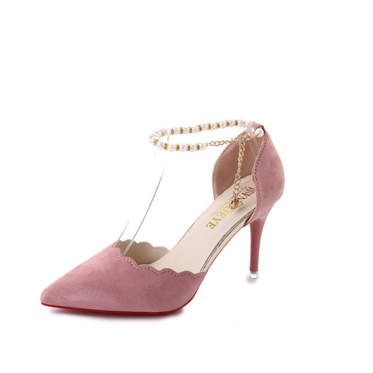 Sandalias Elegantes de Tacón Alto con Cadena Decorativa para Mujer - Image 11