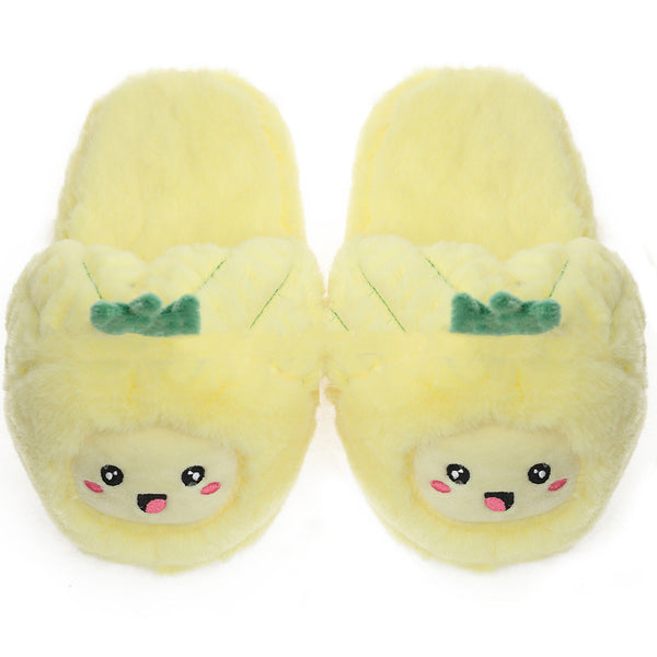 Pantuflas Cómodas con Diseño de Frutas Tropicales para Mujer - Image 3