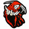 Parches Adhesivos de Calavera Locomotora Grande