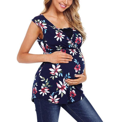 Chaleco Embarazo Estampado Floral Maternidad - Image 13
