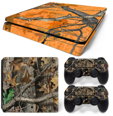 Hot pink and black leopard print skin set for PS4 Slim console and two controllers. - Image 7