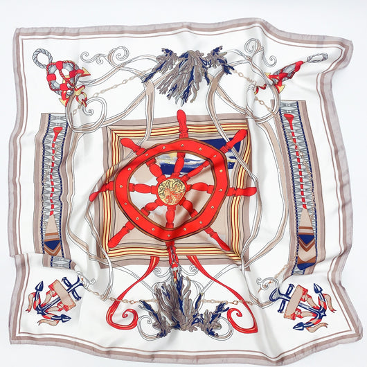 Pañuelo de Seda Estampado con Protección Solar - Image 13