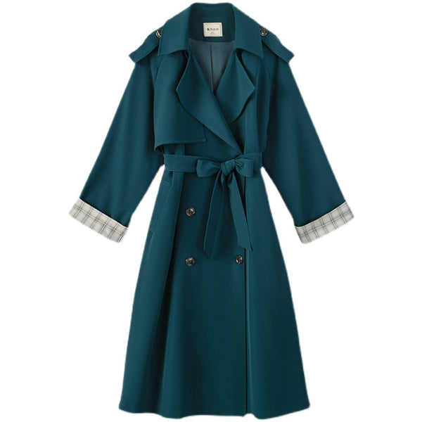 Abrigo Impermeable Largo Estilo Británico para Mujer - Elegancia y Protección