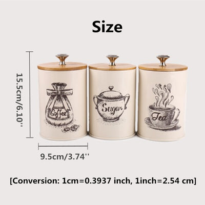 Set de 3 Frascos de Almacenamiento para Té, Café y Azúcar - Image 14