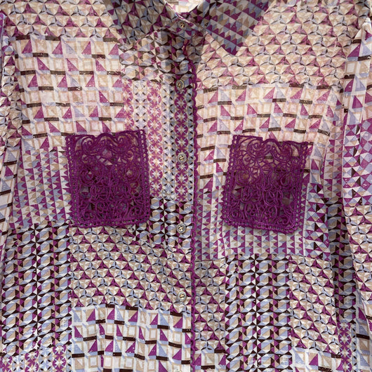 Blusa Larga de Chifón Estampada para Mujer - Transición Perfecta al Otoño - Image 17