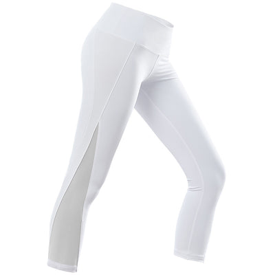 Pantalones Cortos de Yoga Fitness con Costuras de Malla - Image 3