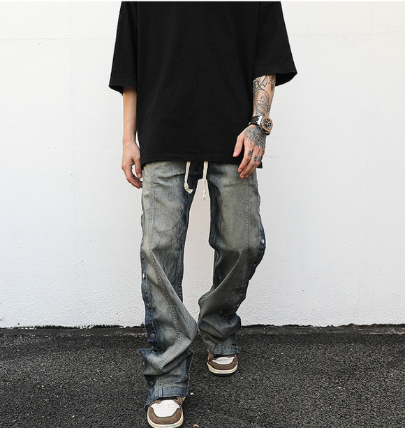 Pantalón Denim con Cordón Ajustable