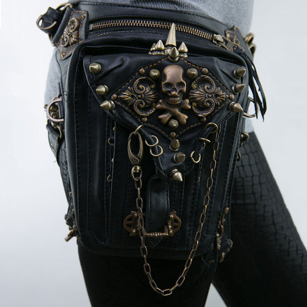 Bolsa Messenger Estilo Steampunk para Motocicleta