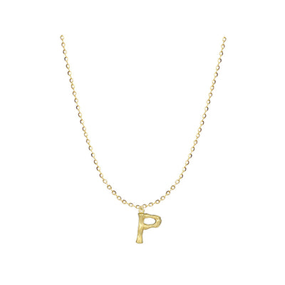 Collar de Plata 925 con Letras del Abecedario Estilo Vintage - Image 46