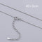 Sterling Plateado Cross Pendant Trendy Clavicle Chain Blanco 0.8box chain