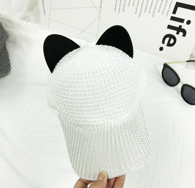 Gorra de Béisbol con Orejas de Gato Transpirable y Protección Solar - Image 9