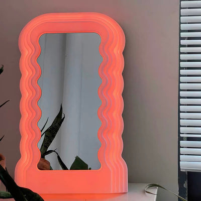 Espejo de Maquillaje Moderno con Onda de Diseño Minimalista - Image 7