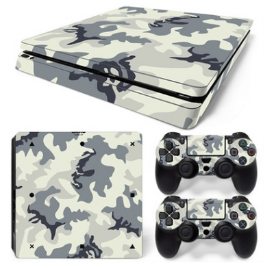 Hot pink and black leopard print skin set for PS4 Slim console and two controllers. - Image 5