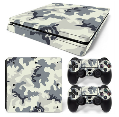 Hot pink and black leopard print skin set for PS4 Slim console and two controllers. - Image 5