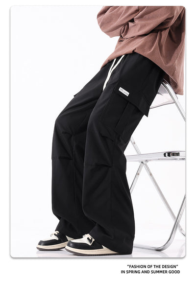 Pantalones Cargo Plisados Retro Americana - Estilo High Street para Parejas - Image 21