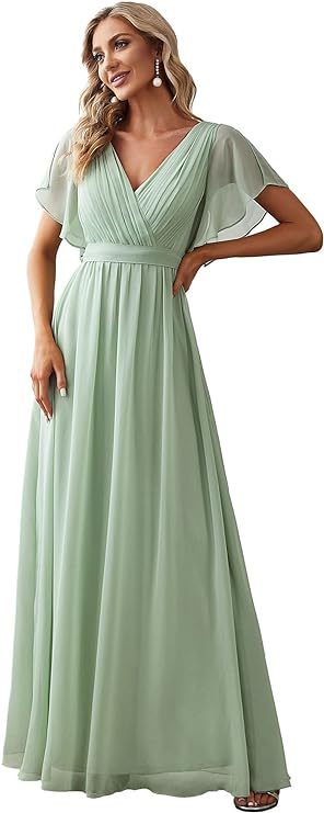 Vestido de Noche Mesh Unicolor Elegante - Image 17