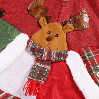 Falda Navideña para Árbol de Navidad en Arpillera con Diseño Santa - Image 10