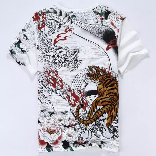 Playera Bordada Tigre Manga Corta - Image 5