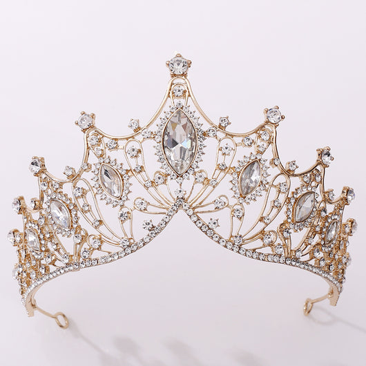 Tiara Nupcial Vintage Clásica Negro Barroco - Image 2