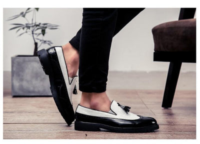 Zapatos Casuales Hombre Estilo Coreano con Borlas y Suela Gruesa - Image 7