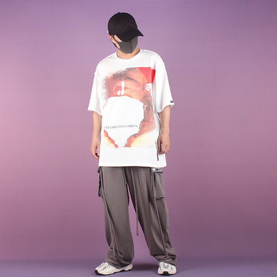Playera Hip-Hop Diseño Exclusivo Estampado Fuego Calle - Image 3