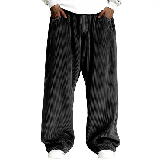 Pantalones de Buzo Corduroy Casual para Hombre con Bolsillos - Image 3