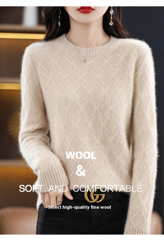 Suéter Jacquard Grueso para Mujer - Abrigo Cálido Otoño Invierno - Image 13