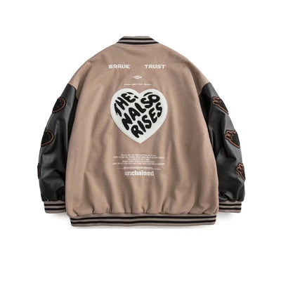 Chaqueta Hip Hop Talla Grande para Hombre - Estilo Casual Universitario - Image 5