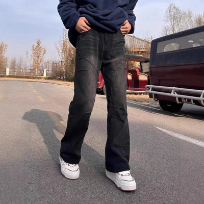 Jeans Flare Deconstructed Vintage Americano para Hombre - Image 10