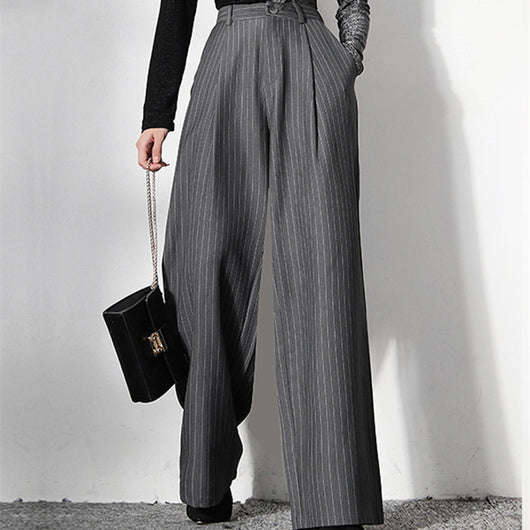 Pantalón de Trabajo Amplio y Recto con Bolsillos Múltiples