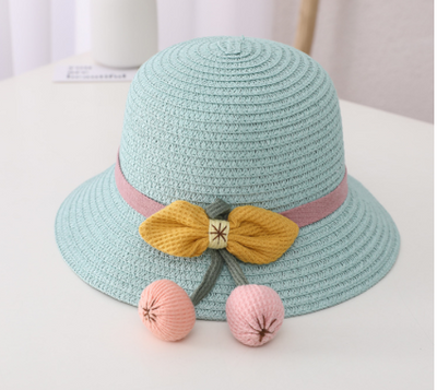 Sombrero de Paja Protección Solar para Niñas - Diseño Veraniego - Image 5