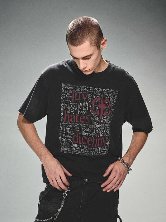 Playera Blanca de Manga Corta para Parejas - Estilo American High Street - Image 2
