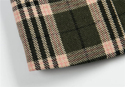 Saco de Cuadros con Dos Botones - Conjunto de Combinación de Colores - Image 4