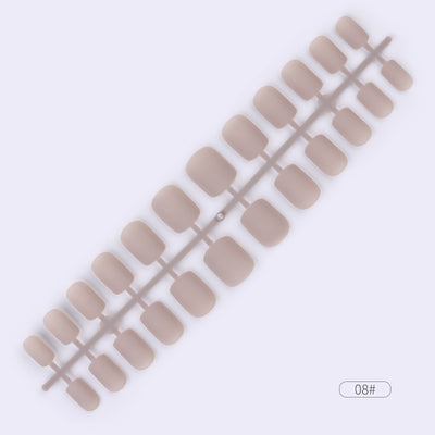 Uñas Postizas Adhesivas de Colores Sólidos - Set de 24 Piezas - Image 10
