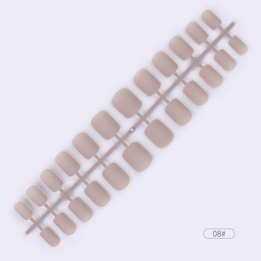Uñas Postizas Adhesivas de Colores Sólidos - Set de 24 Piezas - Image 10