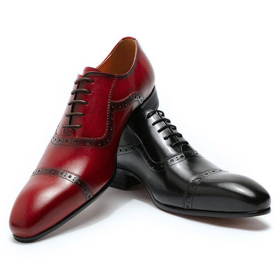 Zapatos de Negocios Artesanales de Tres Secciones para Hombre - Image 21