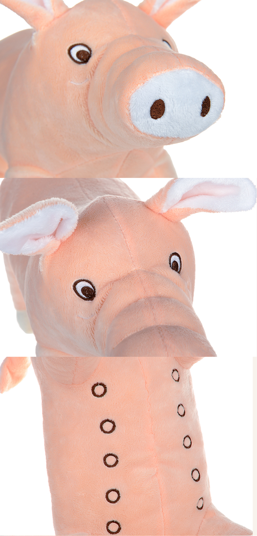 Juguete Mordedor de Cerdo Resistente para Limpiar Dientes de Mascotas - Image 11