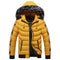 Abrigo Acolchado con Capucha Estilo Coreano para Hombre Otoño-Invierno