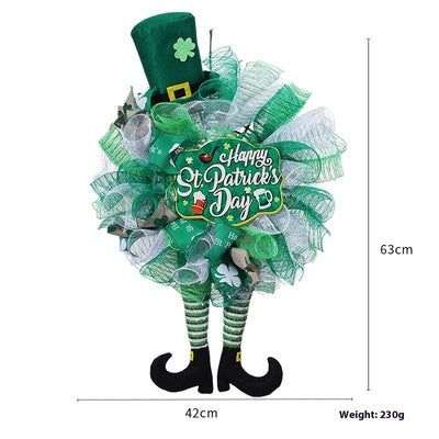 Decoración Festiva Irlandesa - Muñeca sin Rostro para Puerta y Árbol Navideño - Image 4