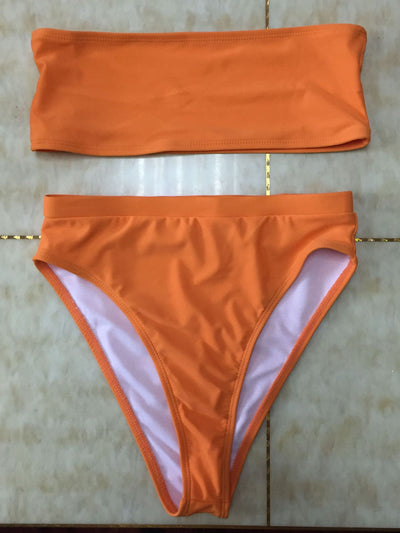 Bikini Tubo Dos Piezas con Escote Envolvente - Image 24