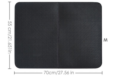Tapete Atrapador de Arena para Gatos - Doble Capa Impermeable Antideslizante - Image 5