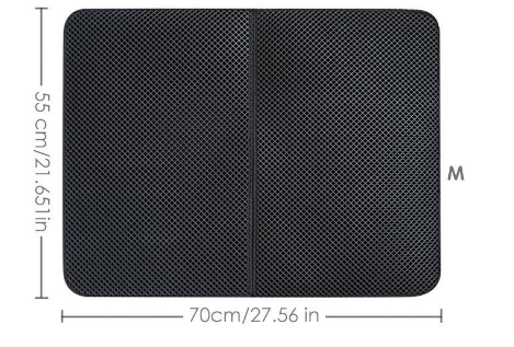 Tapete Atrapador de Arena para Gatos - Doble Capa Impermeable Antideslizante - Image 5