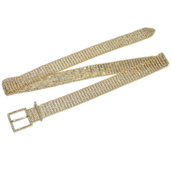 Cinturón Cadena de Diamantes Brillantes de Ocho Filas