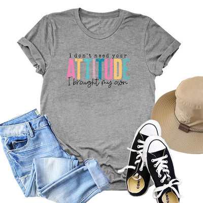 Playera de Algodón Estampada para Mujer Manga Corta - Image 11